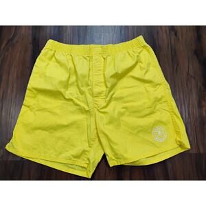 Vintage Ocean Pacific Yellow Elastic Shorts XL Made in USA